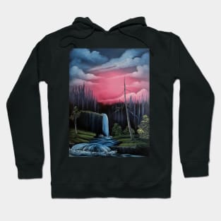 Black Waterfall Hoodie